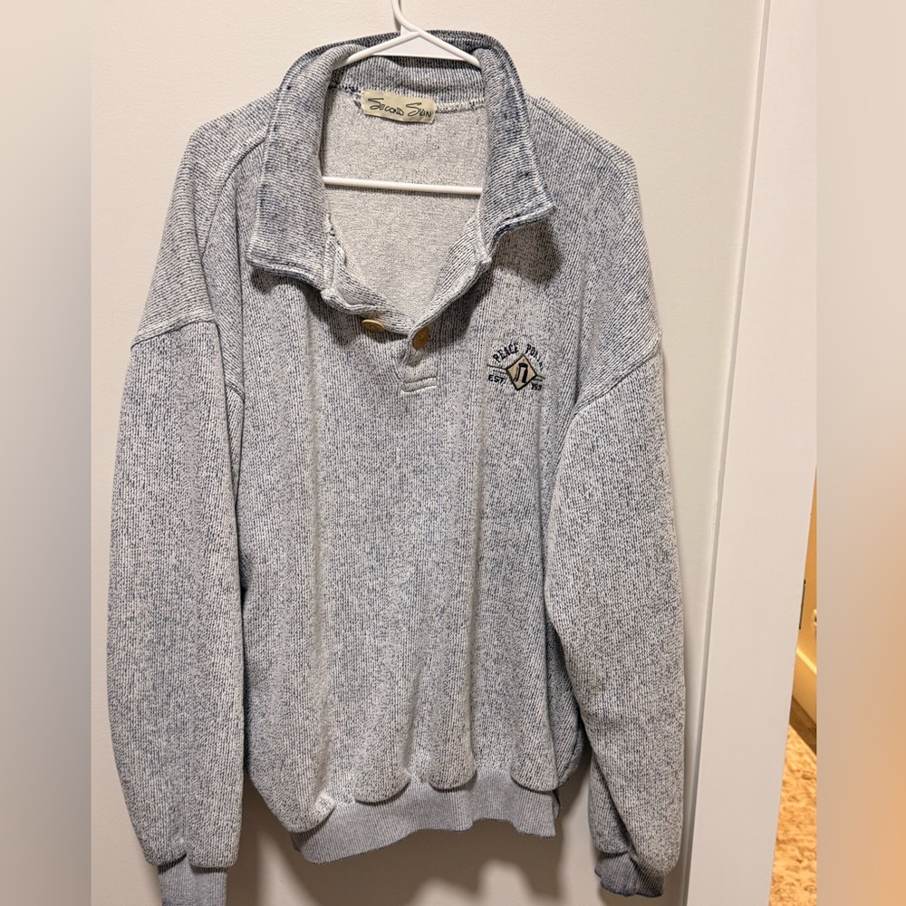 Vintage Second Skin Gray Knit Pullover
